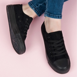 Seastar Sneakers stringate in camoscio nero 1