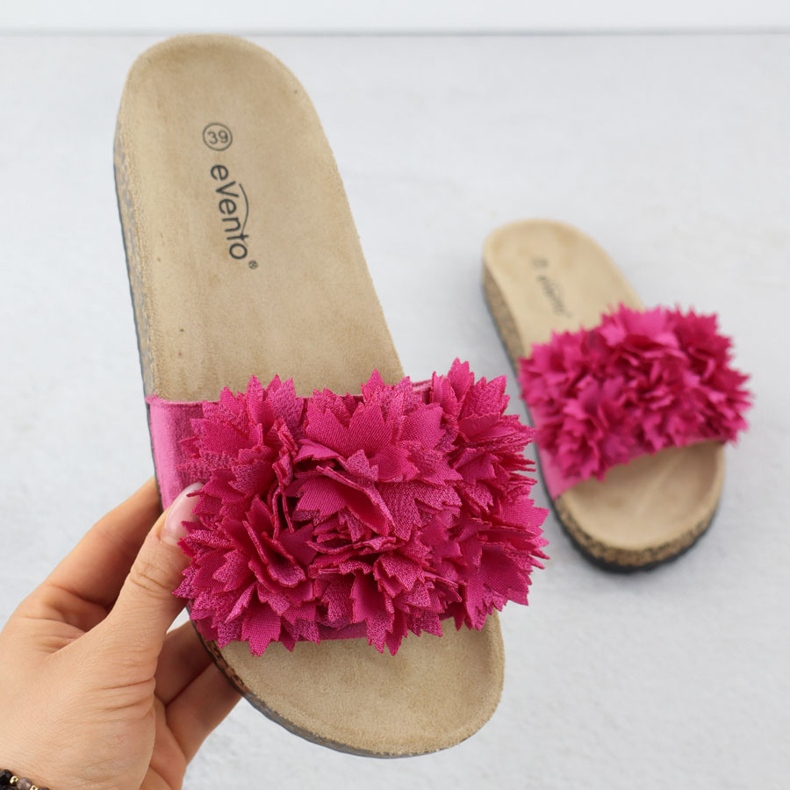 Infradito da donna con fiori rosa evento 8319 1