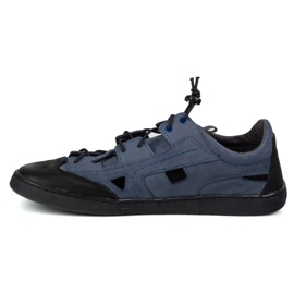 Scarpe da uomo a piedi nudi olivier 320kz con ventilazione blu navy 1