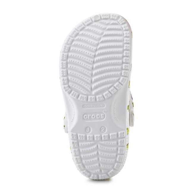 Children's Oungs Crocs Crocs Classic Print Clog 209695-9DH White bianco 1