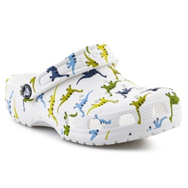 Children's Oungs Crocs Crocs Classic Print Clog 209695-9DH White bianco 2