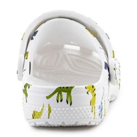 Children's Oungs Crocs Crocs Classic Print Clog 209695-9DH White bianco 5