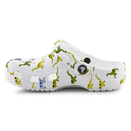 Children's Oungs Crocs Crocs Classic Print Clog 209695-9DH White bianco 6