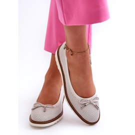 Ballerine Traforate da Donna in Pelle Naturale Maciejka P6509-11 Bianco 4