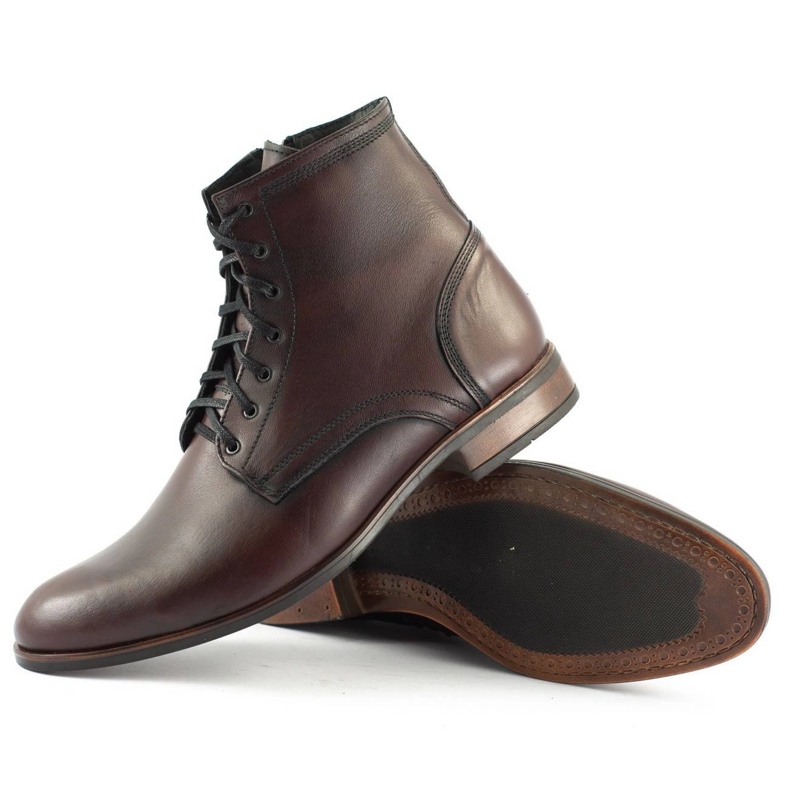 Olivier Stivali da uomo jodhpur stivali 287d pulizia capir marrone 3