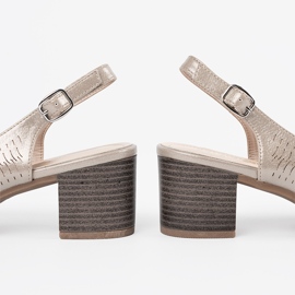 Sergio Leone Sandali dorati a ruote basse d'oro 1