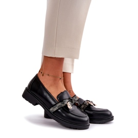 Mocassini da Donna Con Fiocco S.Barski HY42-331 Nero 1