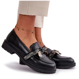 Mocassini da Donna Con Fiocco S.Barski HY42-331 Nero 5