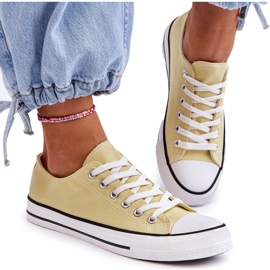 Sneaker gialle da donna basse classiche giallo 5