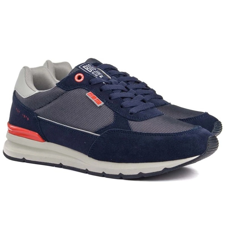 Scarpe sportive da uomo Memory Foam Big Star LL174122 Blu navy 2