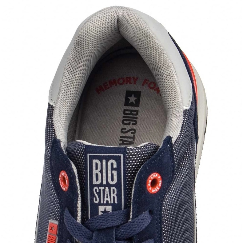Scarpe sportive da uomo Memory Foam Big Star LL174122 Blu navy 1