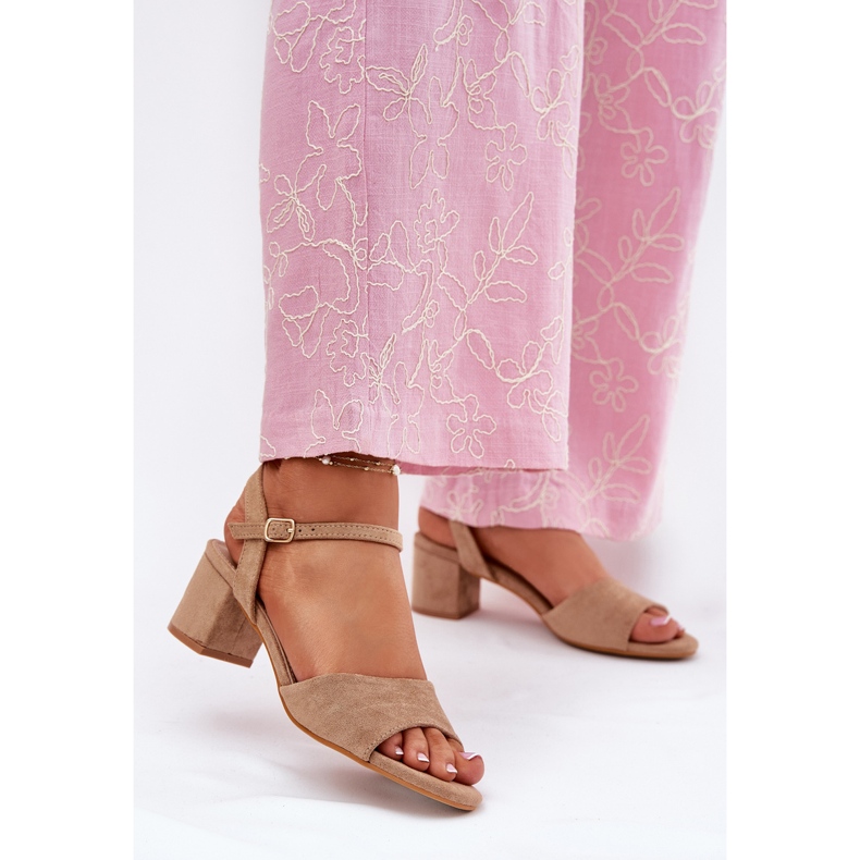 EVento Sandali beige di eco siedi classici da donna classica 2