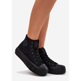 Sneaker femminili sulla piattaforma nera Big Star RR274742 nero 1