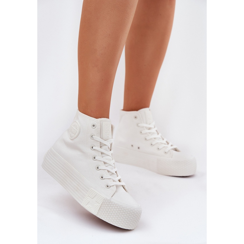 Sneaker femminili sulla piattaforma Big Star RR274743 White bianca 2