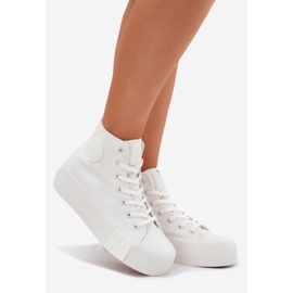Sneaker femminili sulla piattaforma Big Star RR274743 White bianco 1