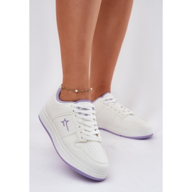 Sneaker femminile Big Star RR274A245 Sistema bianco e viola hi-poli 2