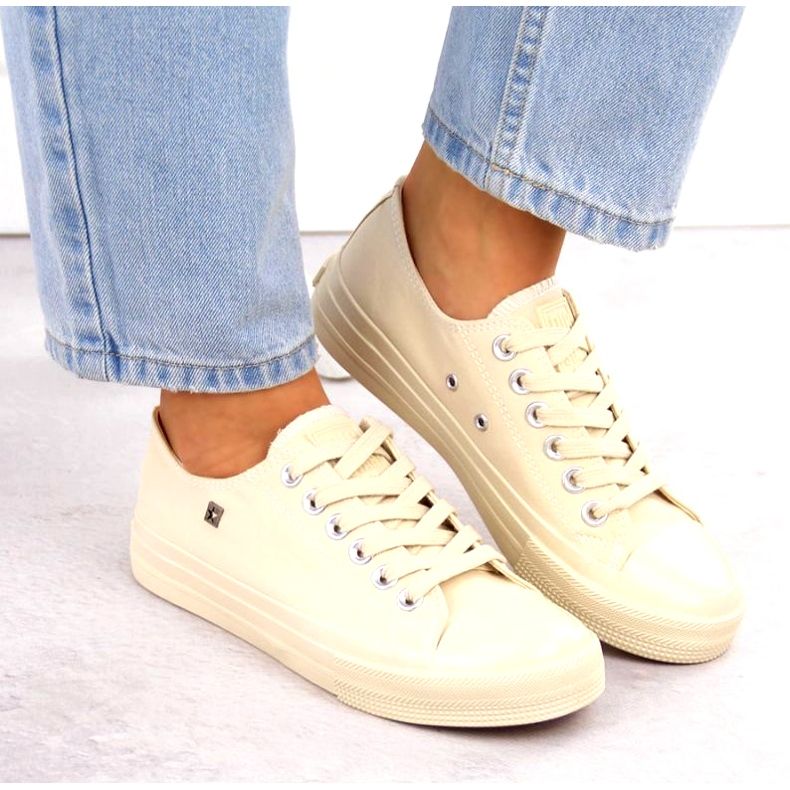 Sneakers classiche da donna Big Star NN274286 Beige 3