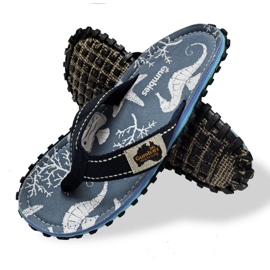 Gumbies Gambies giapponese Islander Flip-Flops Unisex Seahorse Gu-Fisl152 blu 1