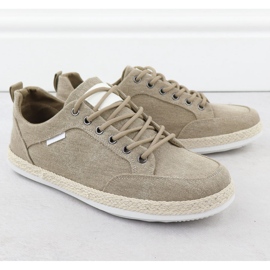 Scarpe da uomo Espadrilles Khaki Nowacki 0017-E beige 1