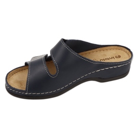Inblu, flip in pelle femminile -flip 158d001 blu navy 1