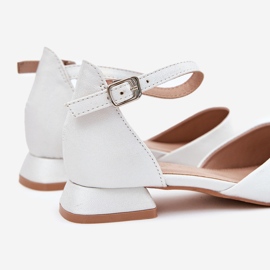 EVento Sandali a ruote basse lucenti per bambini bianchi bianca 1