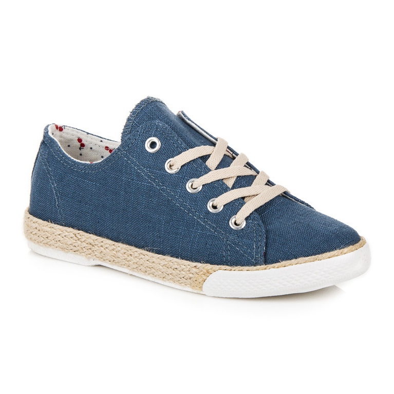 Kylie Espadrillas stringate blu 1