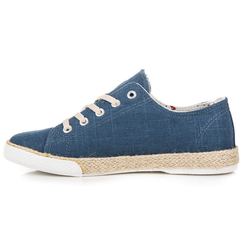 Kylie Espadrillas stringate blu 2