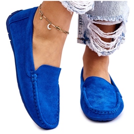 Evento Mocassini Scamosciati Donna Blu Morreno 5