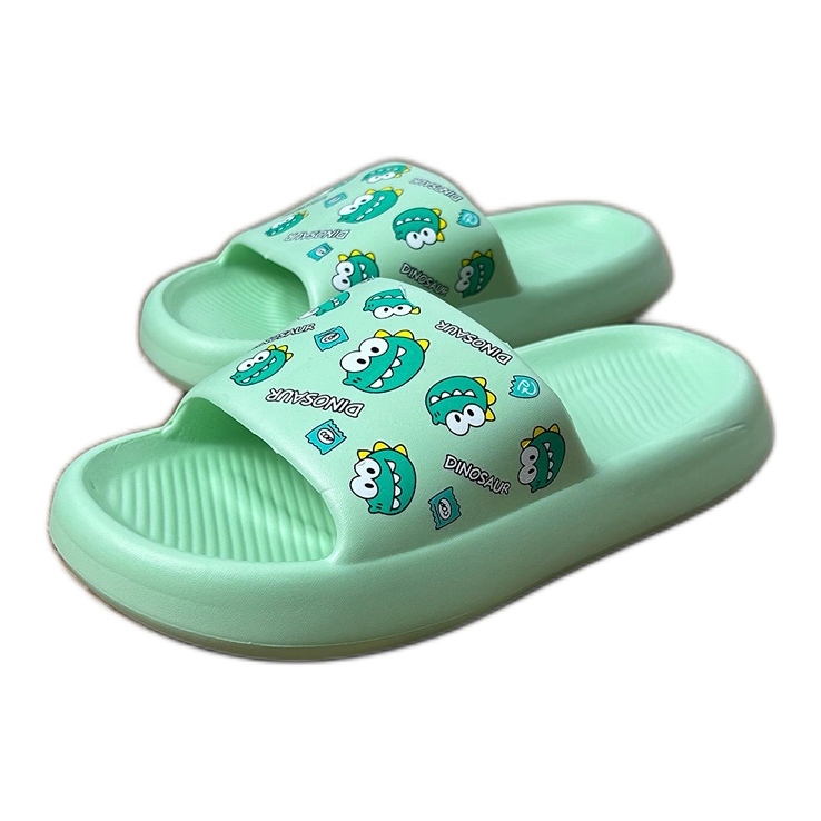 Flip per bambini verdi con la stampa verde 2