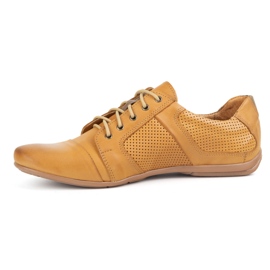 Scarpe in pelle in pizzo maschile -Polbut C34P ROSSO PERFORTAVATO CHUAND marrone 1