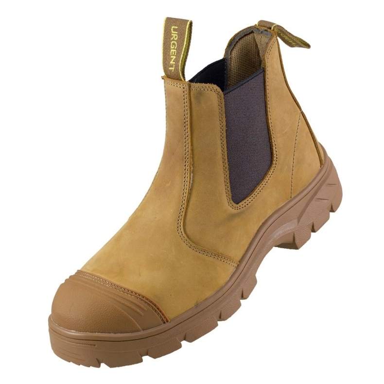 Stivali da uomo jodhpur stivali sicuri urgenti 129s1 cammello marrone 2