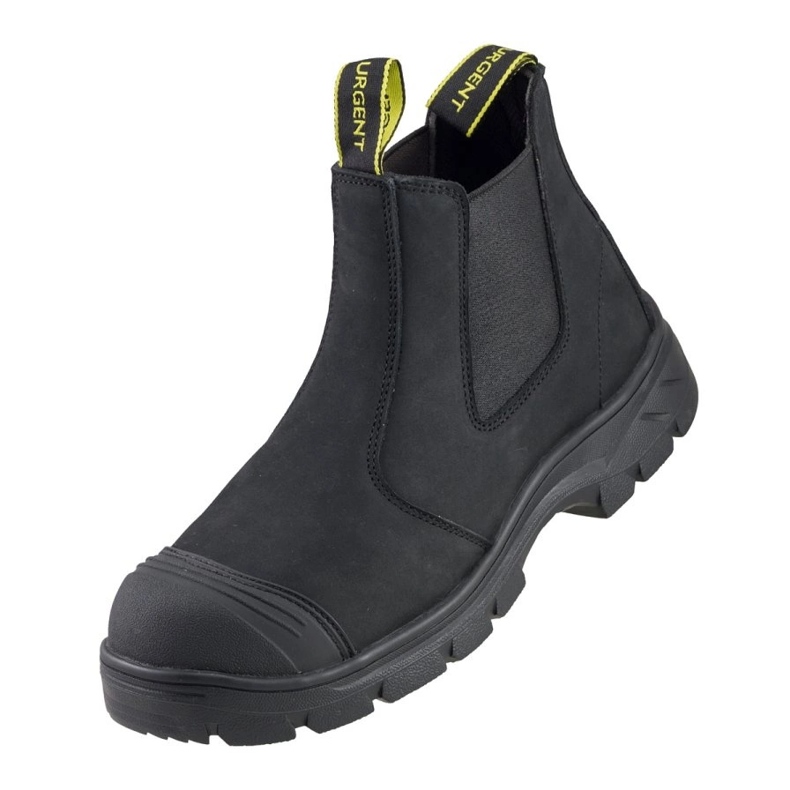 Stivali da uomo Jodhpur che lavorano urgenti 130s1 neri faccia nera 2