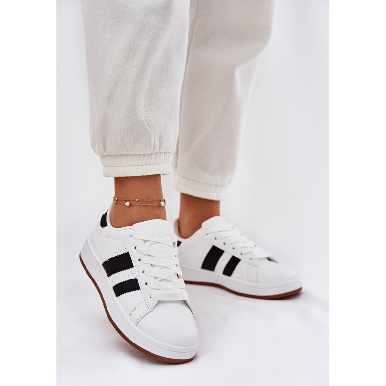 EVento Sneakers da Donna in Ecopelle, Colore Bianco 2