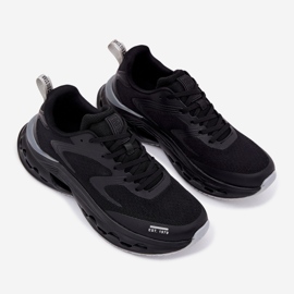 Scarpe sportive maschili sulla Big Star RR174022 Piattaforma Hi-Polish Black System nero 2