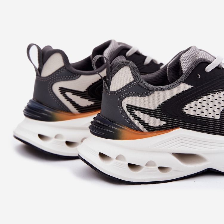 Scarpe sportive maschili sulla piattaforma di sistema Hi-Polish RR174023 Big Star RR174023 grigio 2