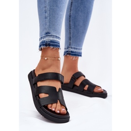 Infradito da donna con Vinceza 17401 Velcro nero 2