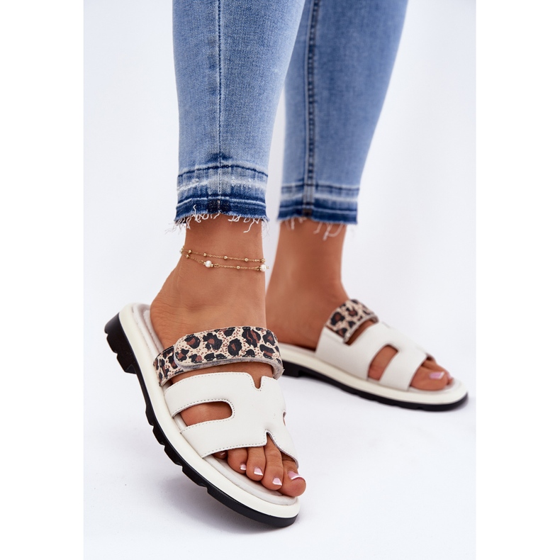 Flip in pelle femminile Flip Vinceza 66769 Light Bell beige 2