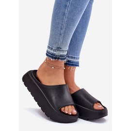 EVento Schede di schiuma da donna sulla piattaforma nera nero 1