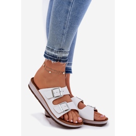 Infradito da donna con fibbia inblu cp000042 bianco 1