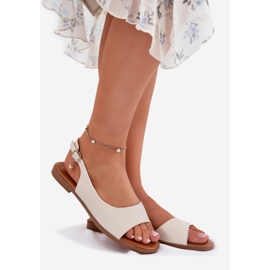 EVento Sandali piatti da donna beige 1
