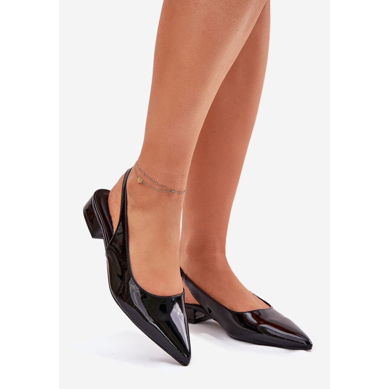 Ballerinas a ruote basse nere nero 1