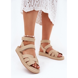Sandali femminili con beige 2