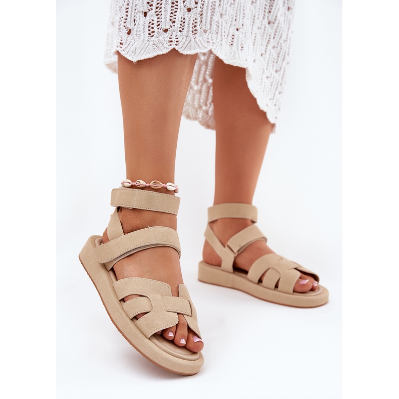 Sandali femminili con beige 2