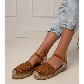 Sandali opentrawork marrone Espadrilles 1