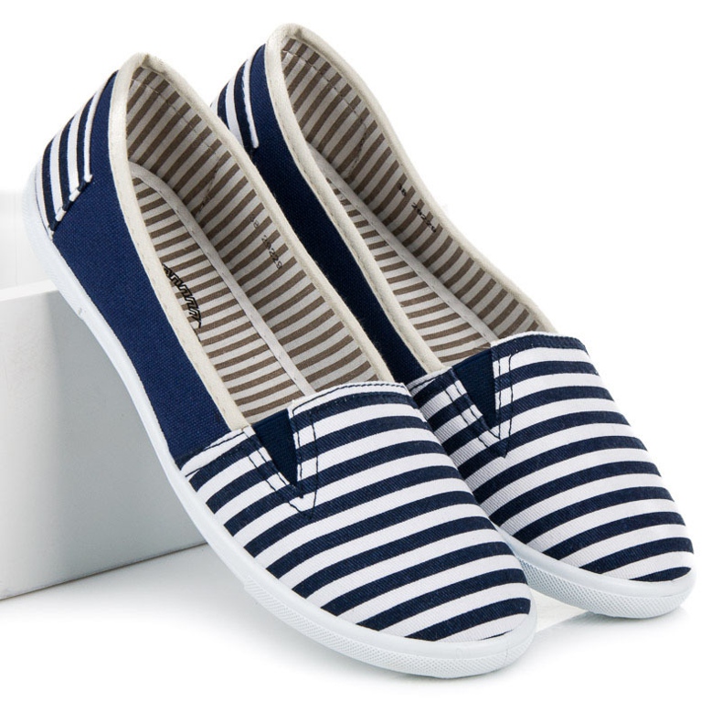 Slipon a righe blu 1