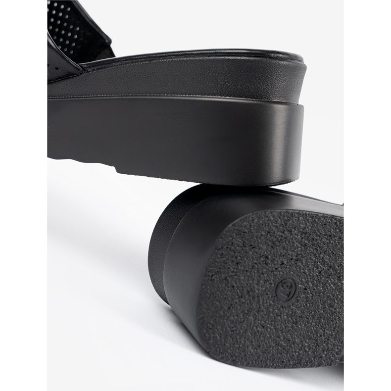 Seastar Black Flip -flips sulla piattaforma Openwork nero 1