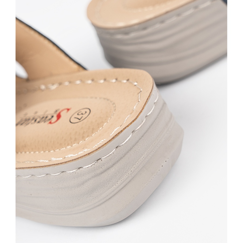 Seastar Infradito da donna blu con velcro 2