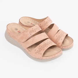 Seastar Flip rosa chiaro su un cuneo basso 1
