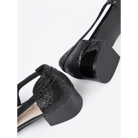 Goodin Scarpe scorrevoli nere con le dita nude nero 1