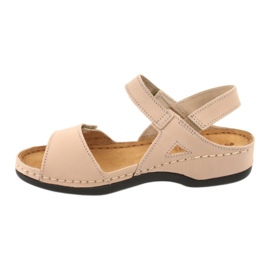 Sandali in pelle femminile inblu 158d102 beige 2